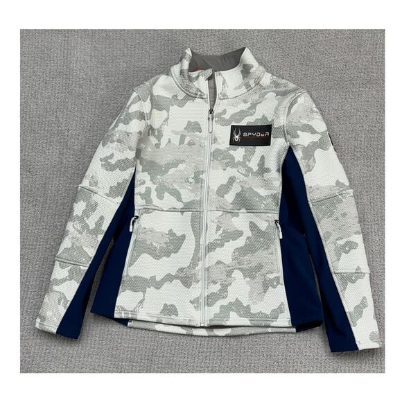 Spyder Women's White Camo Jaket Size L #63976 - Picture 1 of 3